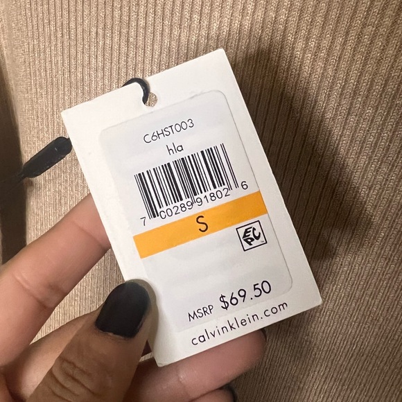 NWT CALVIN KLEIN Ribbed Turtleneck Sweater, S - Picture 7 of 8